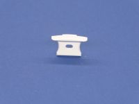End cap with hole White For 2515 Recessed profile  