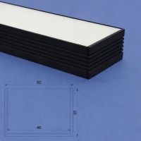 LED Aluminium 3 Metre Flat Profile Frosted Lid