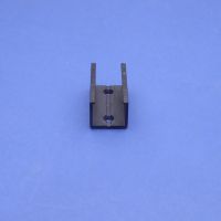 Straight Black Butt Connector for 1715 Aluminium profile