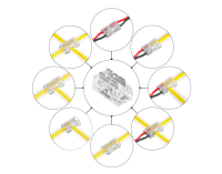 9-in-1 Beetle Connector for IP20 Single Colour 10mm COB & SMD Strip