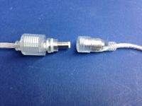 Waterproof IP67 input plug and connector for 12 volt led strip