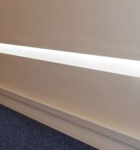 Led Plaster in Profile 2 metre Recessed White