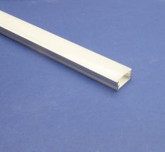 Led Aluminium 2 metre flat profile Frosted Lid    