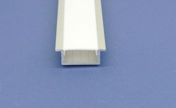 Led Aluminium 2m Recessed Frosted Lid   