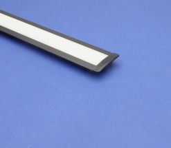 Led Black Aluminium 3m Recessed Profile Opal Lid  