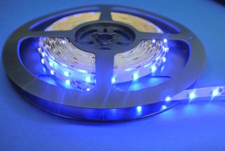 Led Strip Silicon coated 6 Watts Blue 5 Metres
