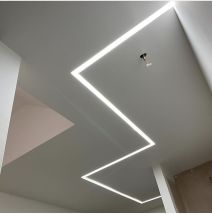 Plaster in Profile For Led Strip 3 metre recessed 