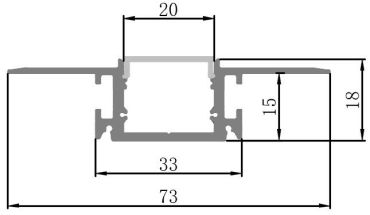 Led Plaster in Profile 2 metre Frosted Cover (pack of 20)