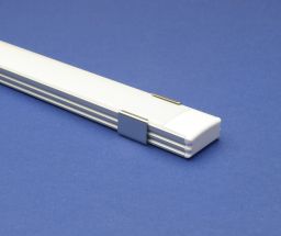 Led Aluminium 2 metre White  profile Frosted Lid    