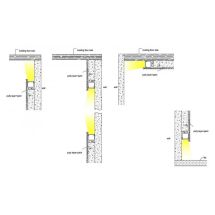 LED 2 Metre Slim Shadow Gap LED Profile (Silver)