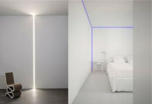 Led Plaster in Profile 2 metre recessed 