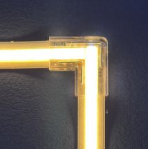 Led strip 8mm COB single colour corner connector  