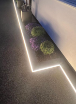LED ALUMINIUM 0.9M FLOOR PROFILE FROSTED LID