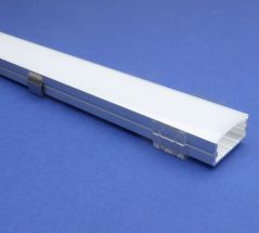 LED Aluminium Profile 2 Metre Frosted Lid