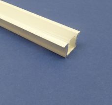 LED White Aluminium 3m Recessed Frosted Lid