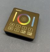 Black Battery powered single zone RGBCCT Wall controller