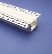 Plaster in Profile For Led Strip 3 metre recessed 