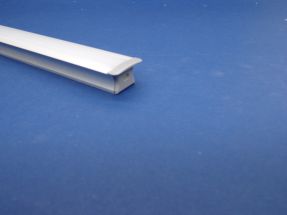 Led Aluminium 2m Recessed Clear Lid   