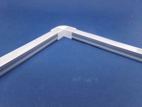 Led Aluminium 2 metre profile Clear Lid   